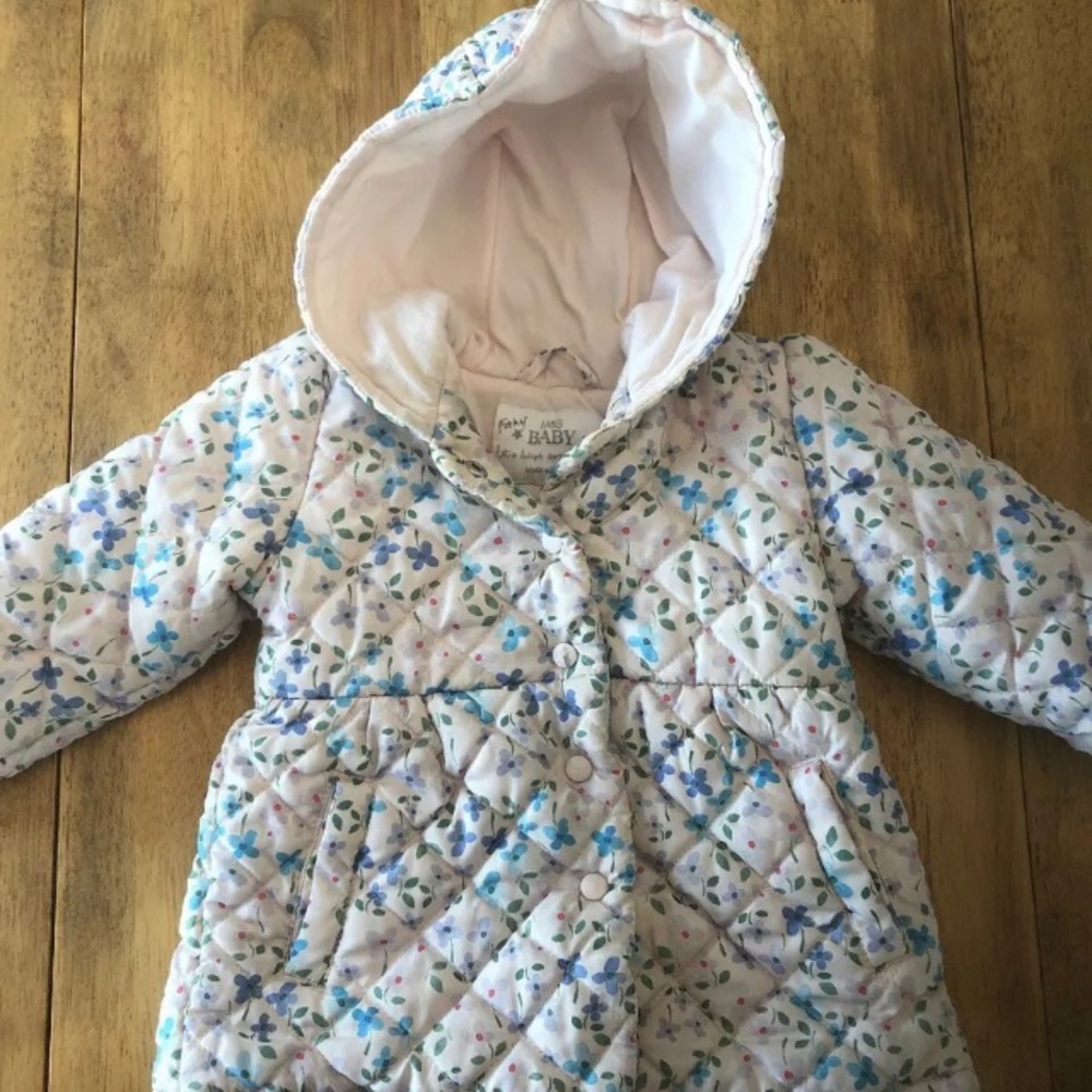 M&S Baby Girl Puffer Jacket 12-18 Month